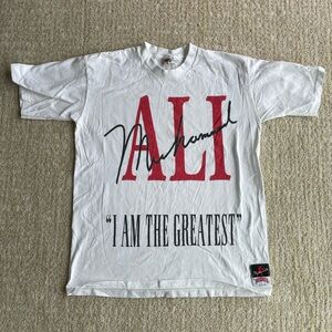 VTG 90's DS MUHAMMAD ALI Boxing Single Stitch Men's L NUTMEG MILLS Quote T-Shirt